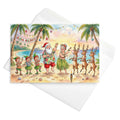 Christmas Card Mockup - Aloha holidays at the Beach