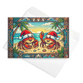 Christmas Card - Christmas Crabs at the Beach
