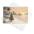 Christmas Card - Christmas Tree on Tropical Beach