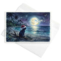 Christmas Card - Contemplative Beach Christmas Cat