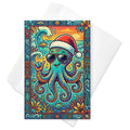 Christmas Card - Cool Christmas Octopus