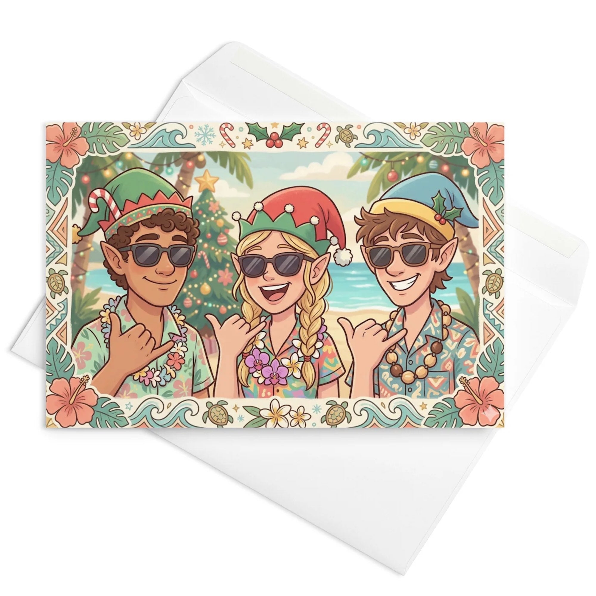 Christmas Card - Mahalo Christmas Elves