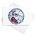 Christmas Card - Mahalo Santa Watercolor
