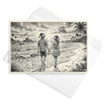 Christmas Card - Romantic Beach Christmas Couple
