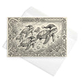 Christmas Card - Sea Turtles Santa Hats
