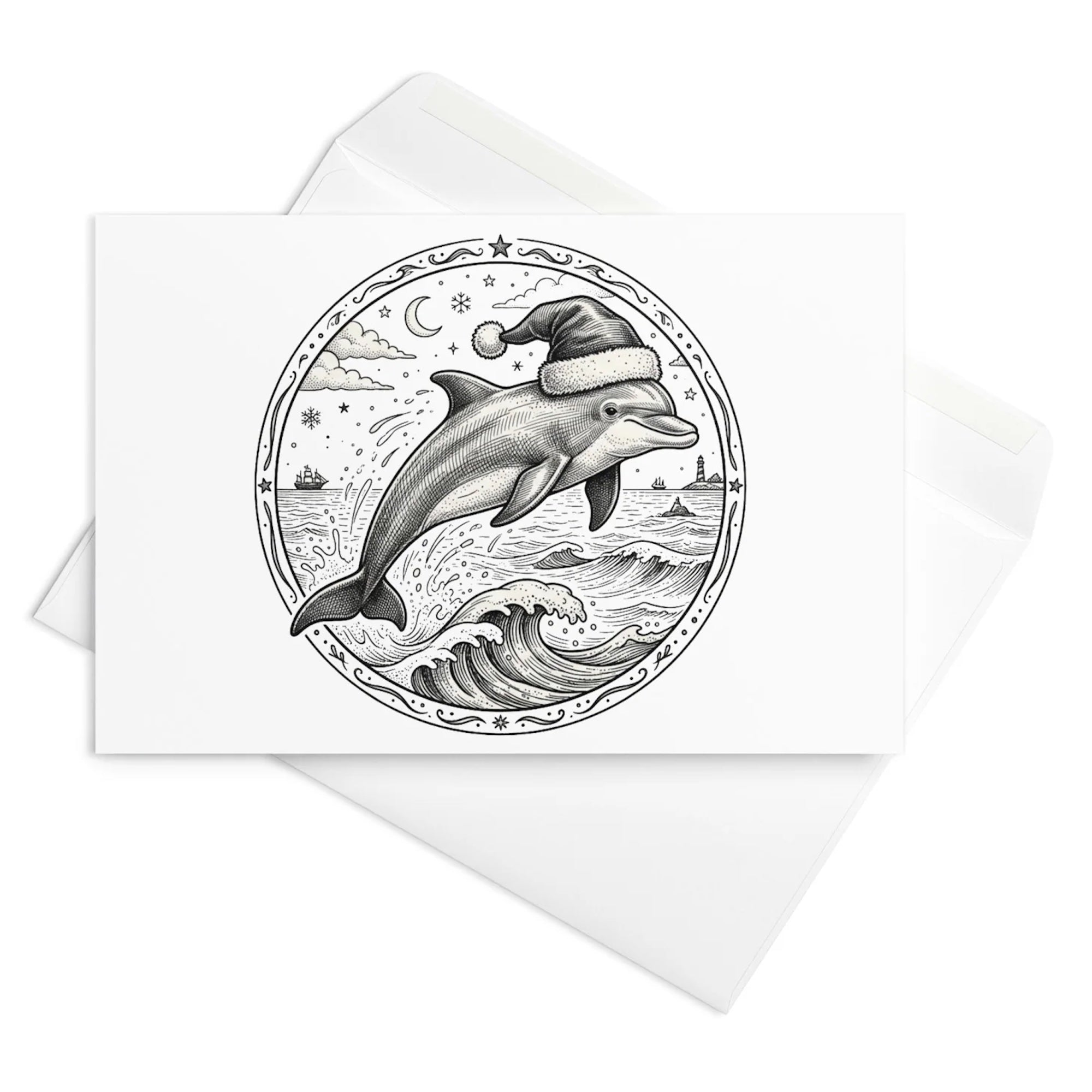 Christmas Card - The Christmas Dolphin