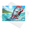Christmas Card - Windsurfing Santa