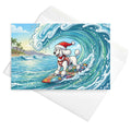 Christmas Card - Christmas Surf Poodle