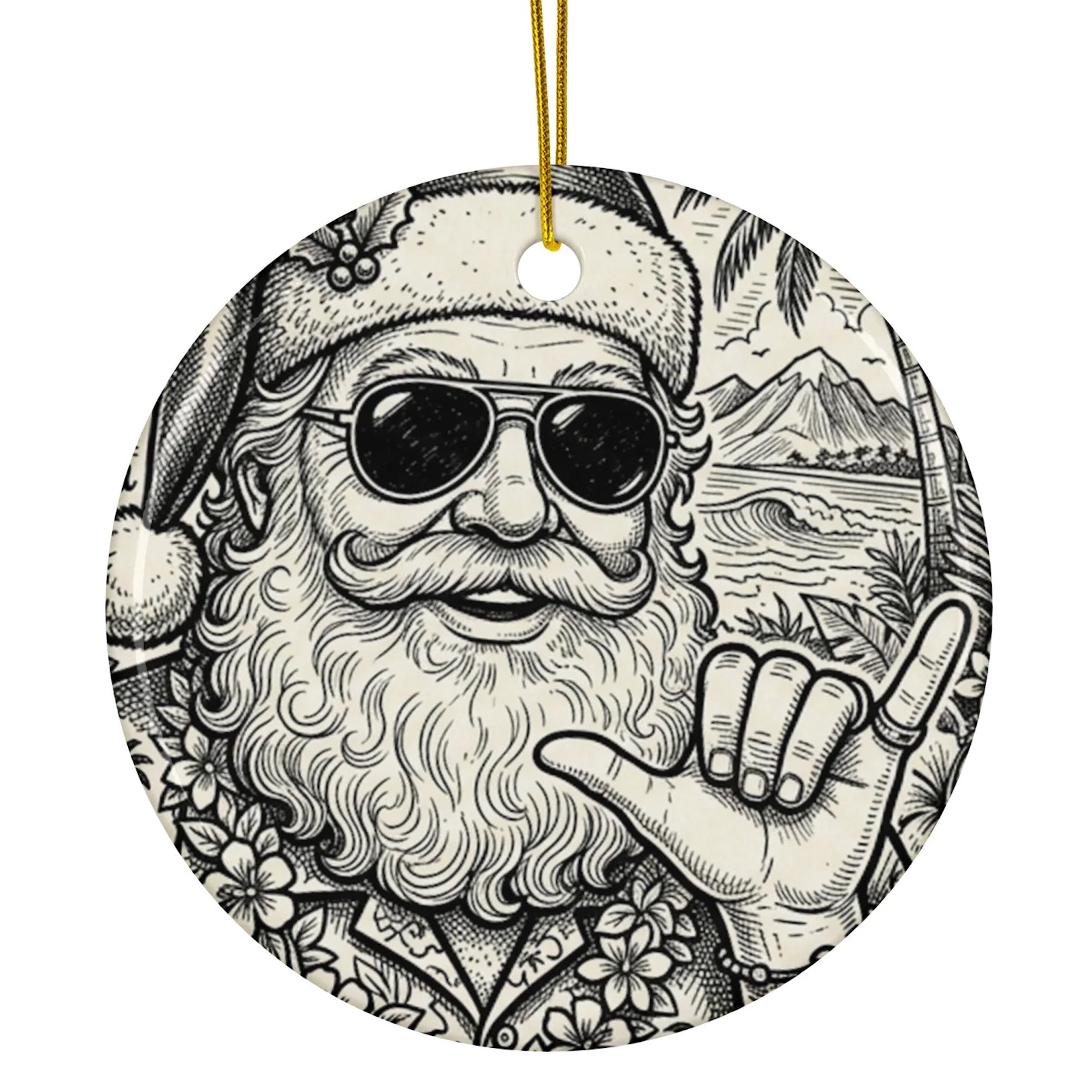 Christmas Ornament - Aloha Santa