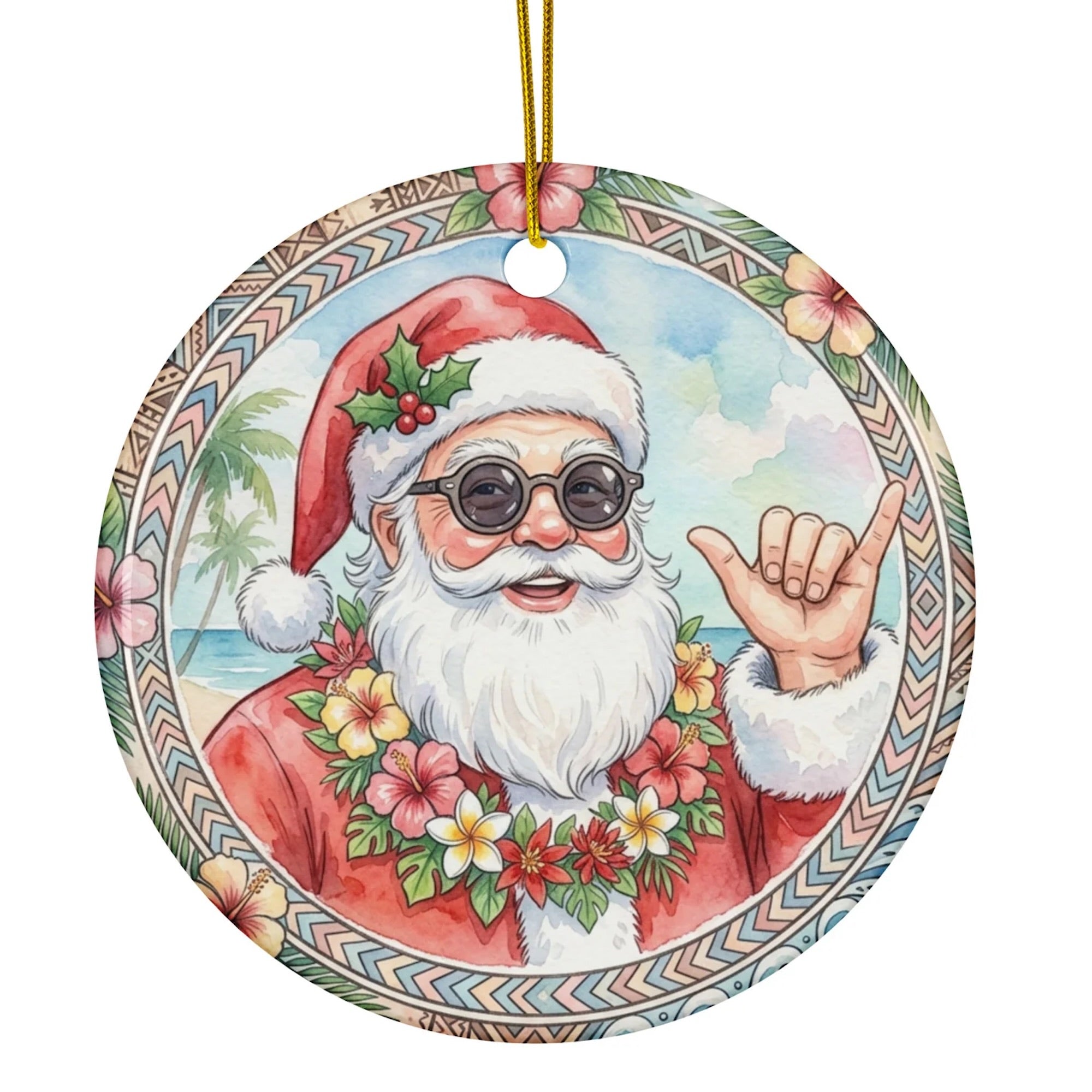 Christmas Ornament - Beach Christmas Dude