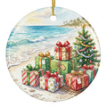 Christmas Ornament - Christmas Presents on a Beach
