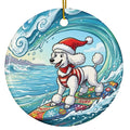 Christmas Ornament - Christmas Surf Poodle
