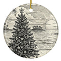 Christmas Ornament - Christmas Tree at the Beach
