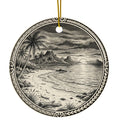 Christmas Ornament - Old Timey Beach Scene