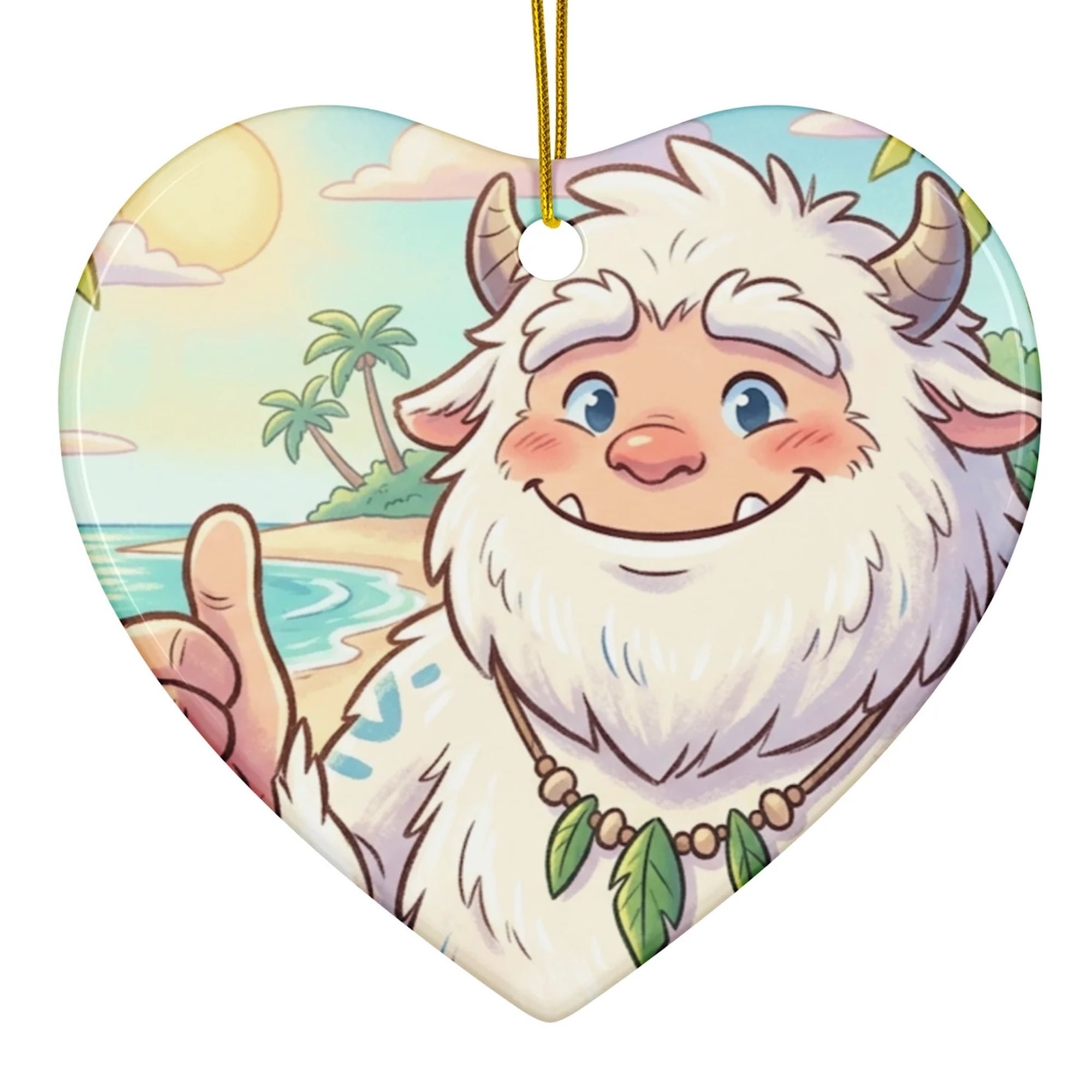 Christmas Ornament - Coastal Yeti